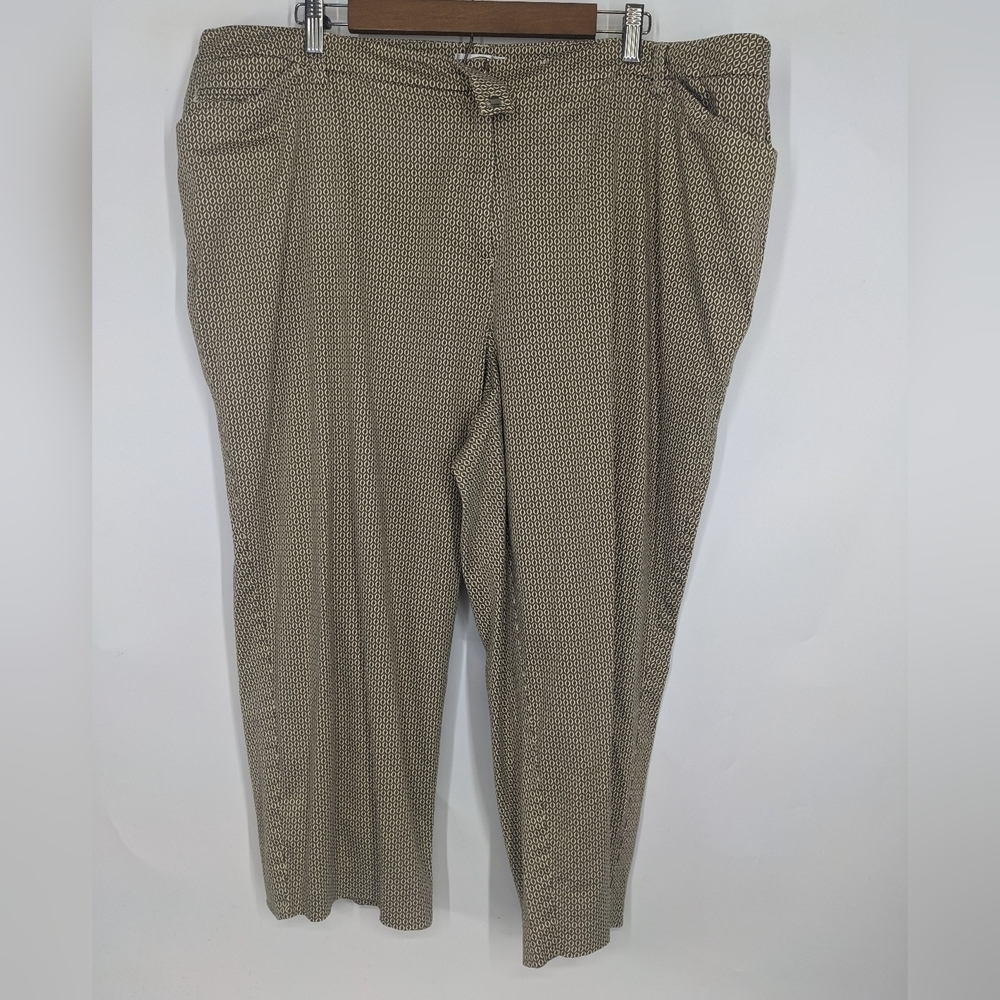 TALBOTS Stretch Flat Front Cropped Pants